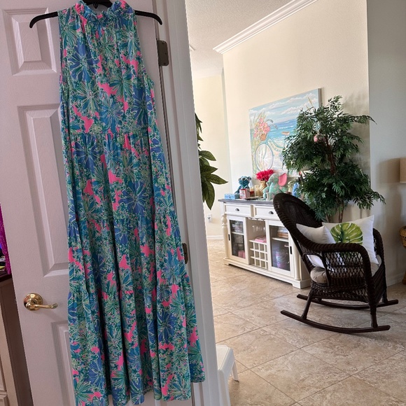 EUC Lilly Pulitzer Malone Maxi Dress Size Small - Picture 2 of 9